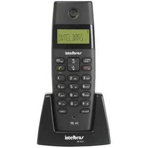 TELEFONE RAMAL SEM FIO TS 40 R PRETO - INTELBRAS