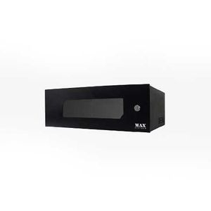 MINI RACK 19 03U X 350MM ACR PRETO - MAX ELETRON
